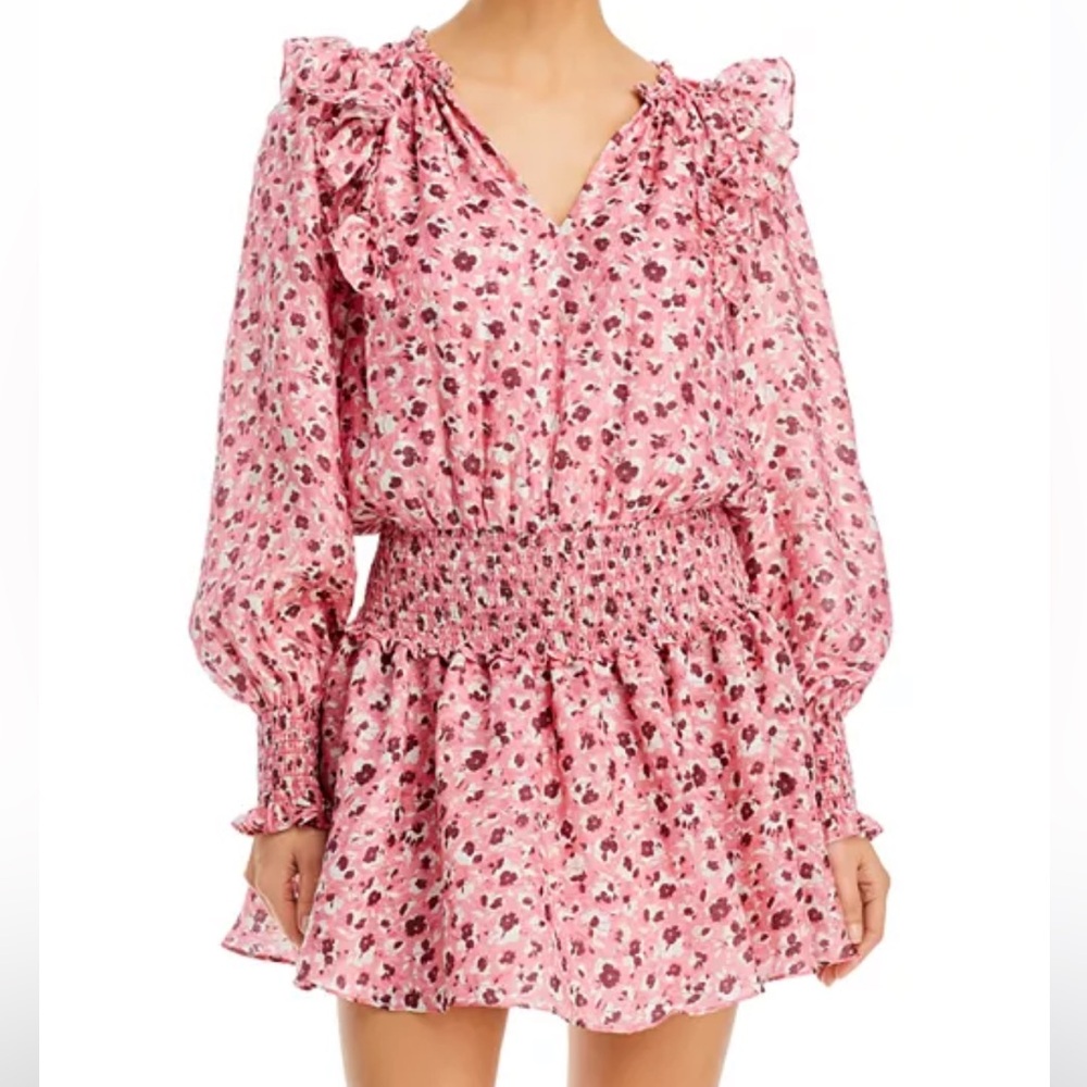 🆕 Ramy Brooks Silk-Blend Ruffle Dress